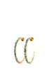 Raw Colombian Emerald Med Hoops